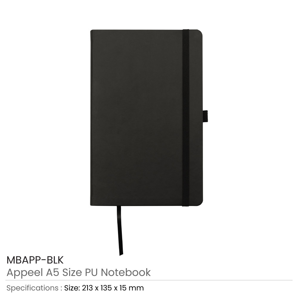 Appeel A5 PU Notebooks | Promotional Gifts Suppliers